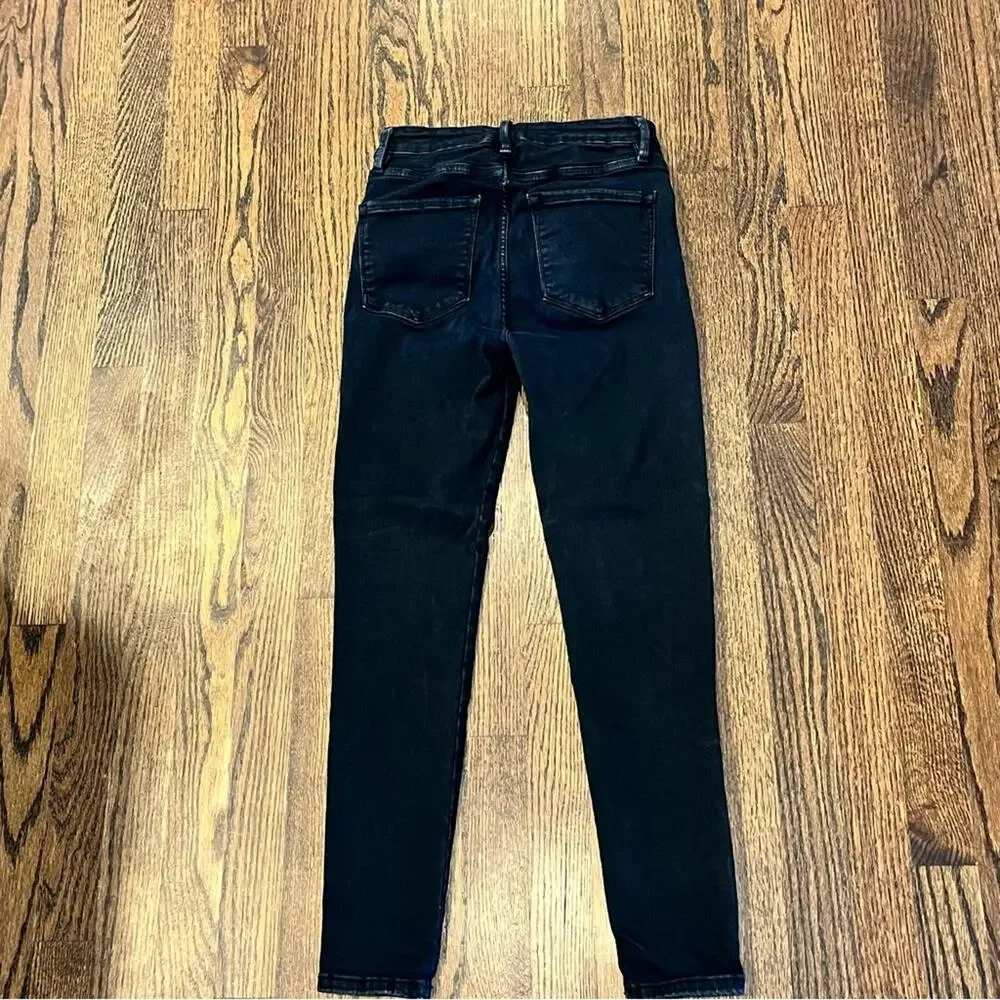 Frame Skinny Jeans Black Le One Skinny Romantic Chic Quiet Luxury Women's Size 1